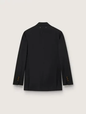 Blazer noir à double boutonnage pour femme