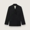 Blazer noir à double boutonnage pour homme