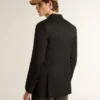 Blazer noir à double boutonnage pour homme