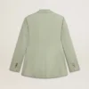 Blazer pour femme en laine vert sauge