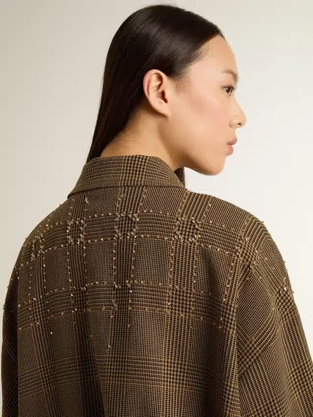 Blouson aviateur en laine pour femme