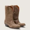Bottes basses Wish Star pour femme en daim gris avec broderie étoilée