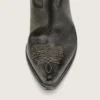 Bottes basses Wish Star pour homme en cuir noir ornées d’une étoile argentée