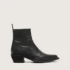 Bottes Debbie basses pour homme en cuir noir