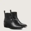 Bottes Debbie basses pour homme en cuir noir