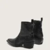 Bottes Debbie basses pour homme en cuir noir