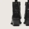 Bottes Debbie basses pour homme en cuir noir