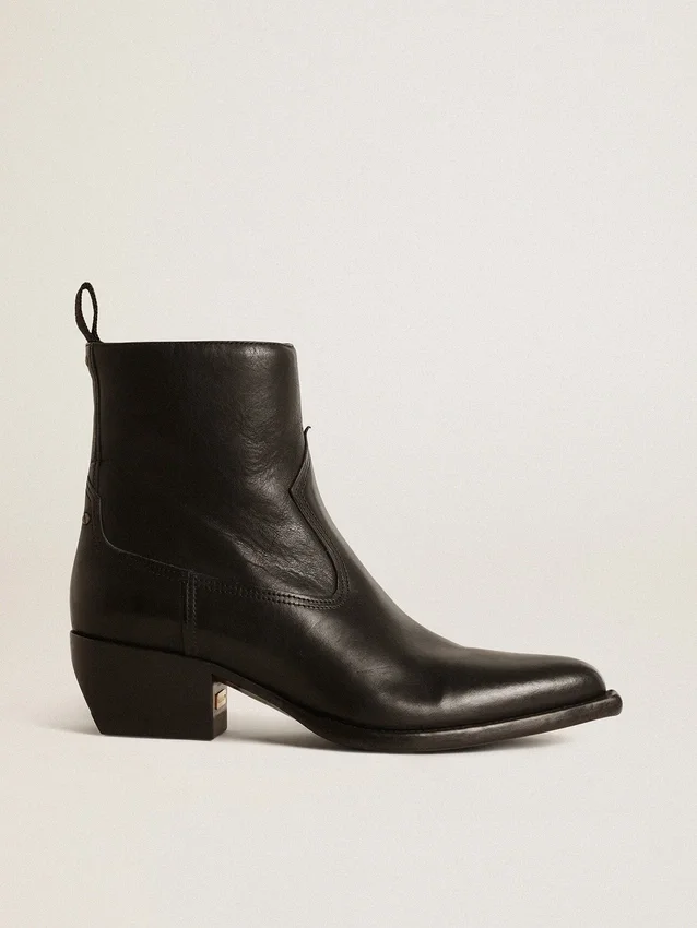 Bottes Debbie pour femme en cuir noir