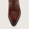 Bottes hautes Wish Star pour femme en cuir marron avec broderies florales