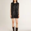 Bottes Kurt en cuir noir avec boucle argentée