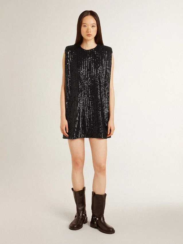 Bottes Kurt en cuir noir avec boucle argentée