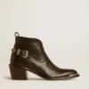 Bottes Patty en cuir noir