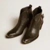 Bottes Patty en cuir noir
