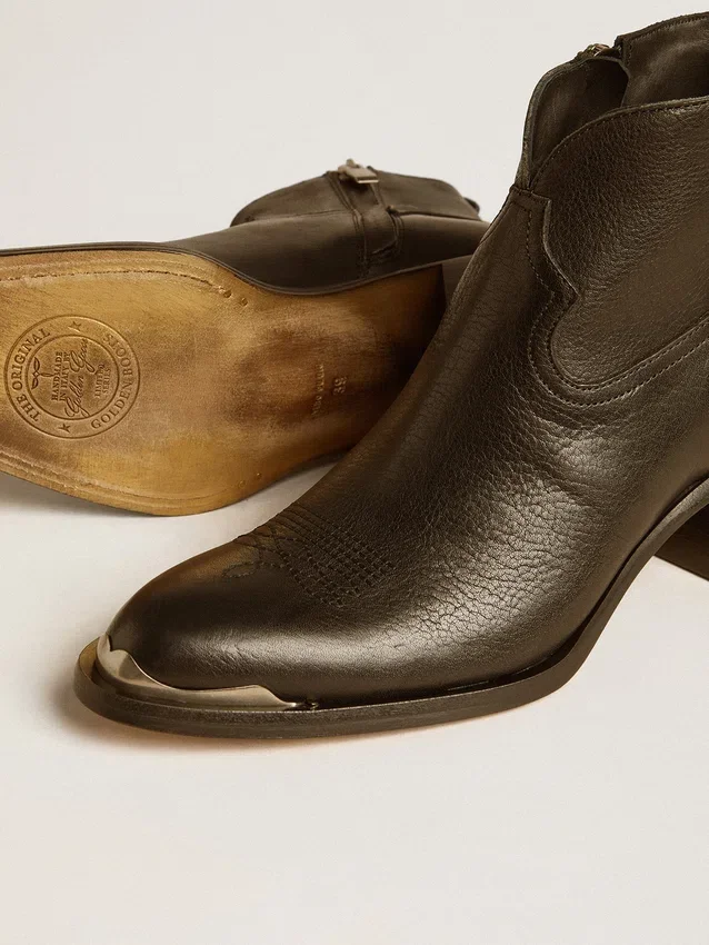 Bottes Patty en cuir noir