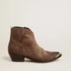 Bottes Young en daim marron foncé