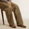 Bottes Young en daim marron foncé