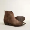 Bottes Young en daim marron foncé