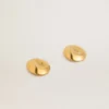 Boucles d’oreilles circulaires dorées