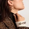 Boucles d’oreilles pendantes « Star » pour femme, couleur or antique