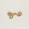 Broche en forme de serpent couleur or antique