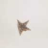 Broche pour femme couleur or antique avec cristaux décoratifs