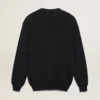 Cardigan de la Golden Collection en coton bleu foncé avec une finition usée