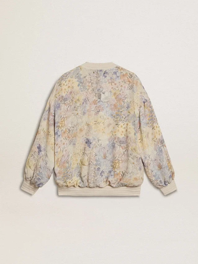 Cardigan femme à imprimé floral et broderies