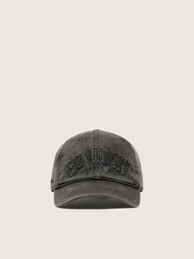 Casquette de baseball anthracite avec écusson « Golden » ton sur ton