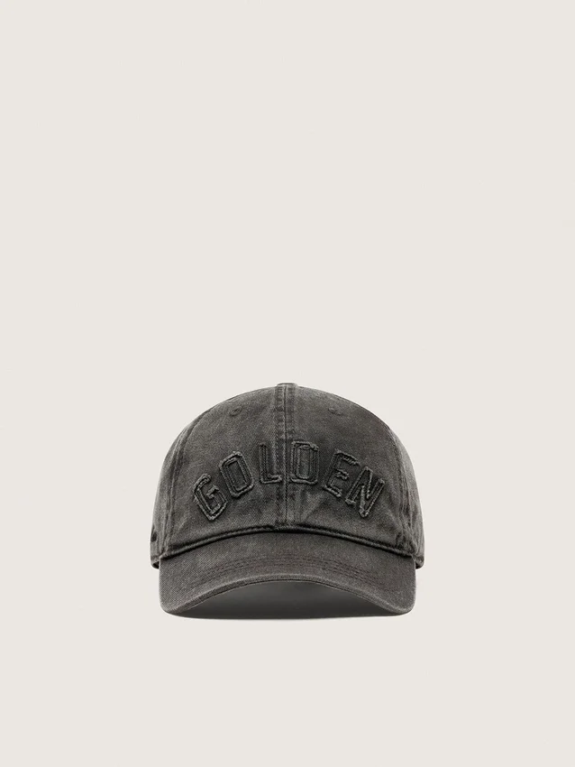 Casquette de baseball anthracite avec écusson « Golden » ton sur ton