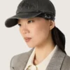 Casquette de baseball anthracite avec écusson « Golden » ton sur ton