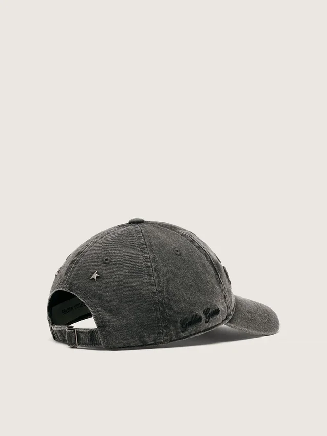 Casquette de baseball anthracite avec écusson « Golden » ton sur ton