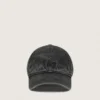 Casquette de baseball anthracite avec étoile brodée ton sur ton