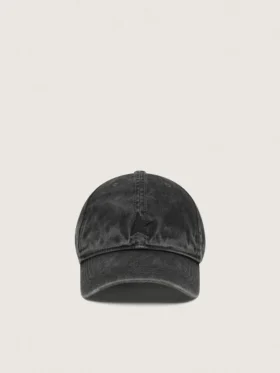 Casquette de baseball anthracite avec étoile brodée ton sur ton