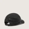 Casquette de baseball anthracite avec étoile brodée ton sur ton
