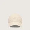 Casquette de baseball écru avec étoile brodée ton sur ton