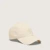Casquette de baseball écru avec étoile brodée ton sur ton
