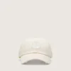 Casquette de baseball Journey en sergé de coton blanc avec écusson et broderie golden goose