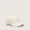 Casquette de baseball Journey en sergé de coton blanc avec écusson et broderie golden goose