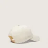 Casquette de baseball Journey en sergé de coton blanc avec écusson et broderie golden goose
