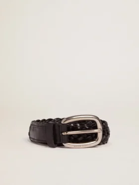 Ceinture pour femme en cuir noir