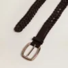 Ceinture pour femme en cuir noir