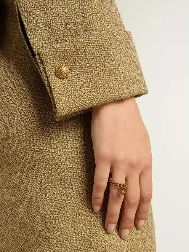 Chaîne de couleur or antique avec maillons souples