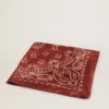 Écharpe bordeaux à motif paisley