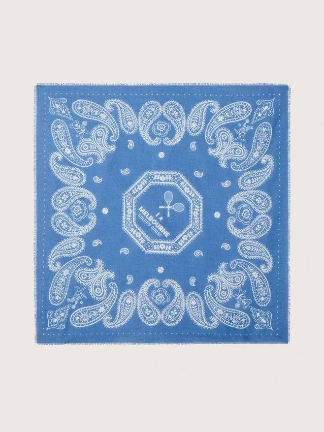 Écharpe LTD à motif paisley avec imprimé « I love Melbourne »