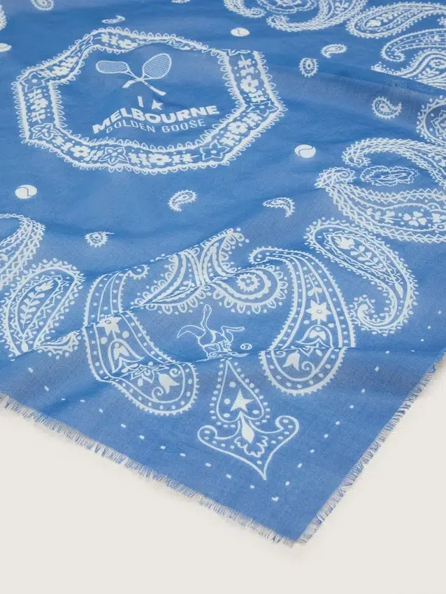 Écharpe LTD à motif paisley avec imprimé « I love Melbourne »