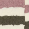 Chaussettes en blanc vieilli à rayures multicolores
