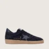 Chaussures Ball Star pour femme en daim bleu foncé avec étoile pailletée bleu foncé