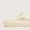 Sandales Slide Space-Star pour homme en cuir blanc