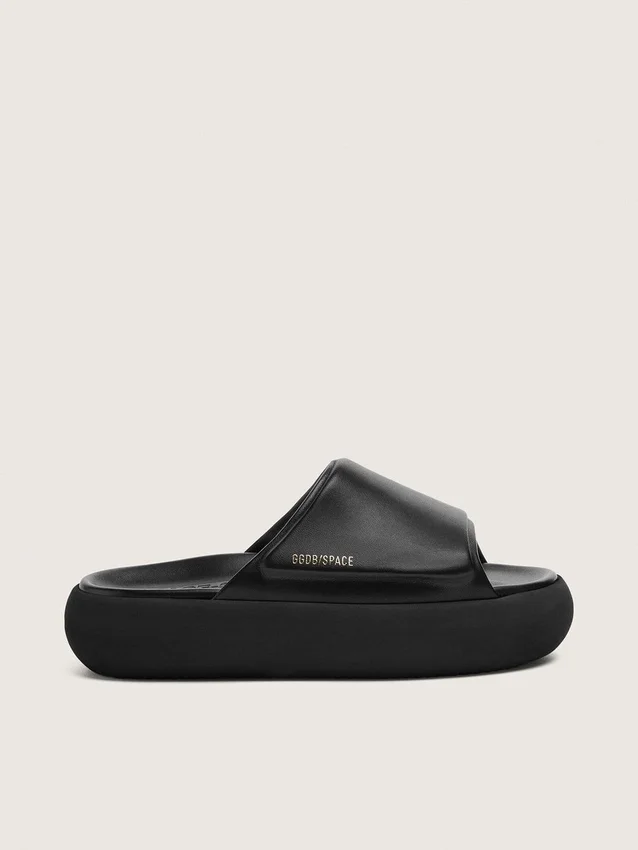 Slip-ons Space-Star pour homme en cuir noir