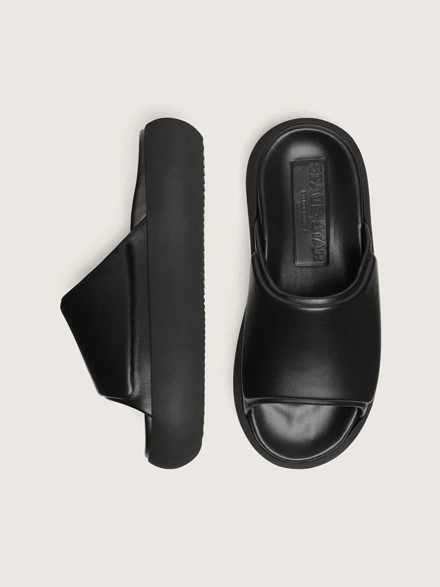 Slip-ons Space-Star pour homme en cuir noir